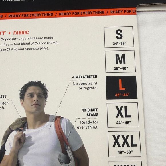 2 packs- Pair of Thieves-Classic Tee - White- 2 count- Size Large - Picture 5 of 8